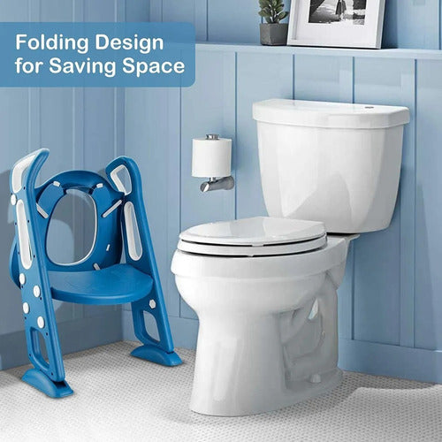 ZONEKIZ adaptador wc para niños con escalera asiento de inodoro