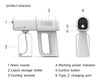 Pistola Sanitizadora Digital Nano Desinfectante Recargable